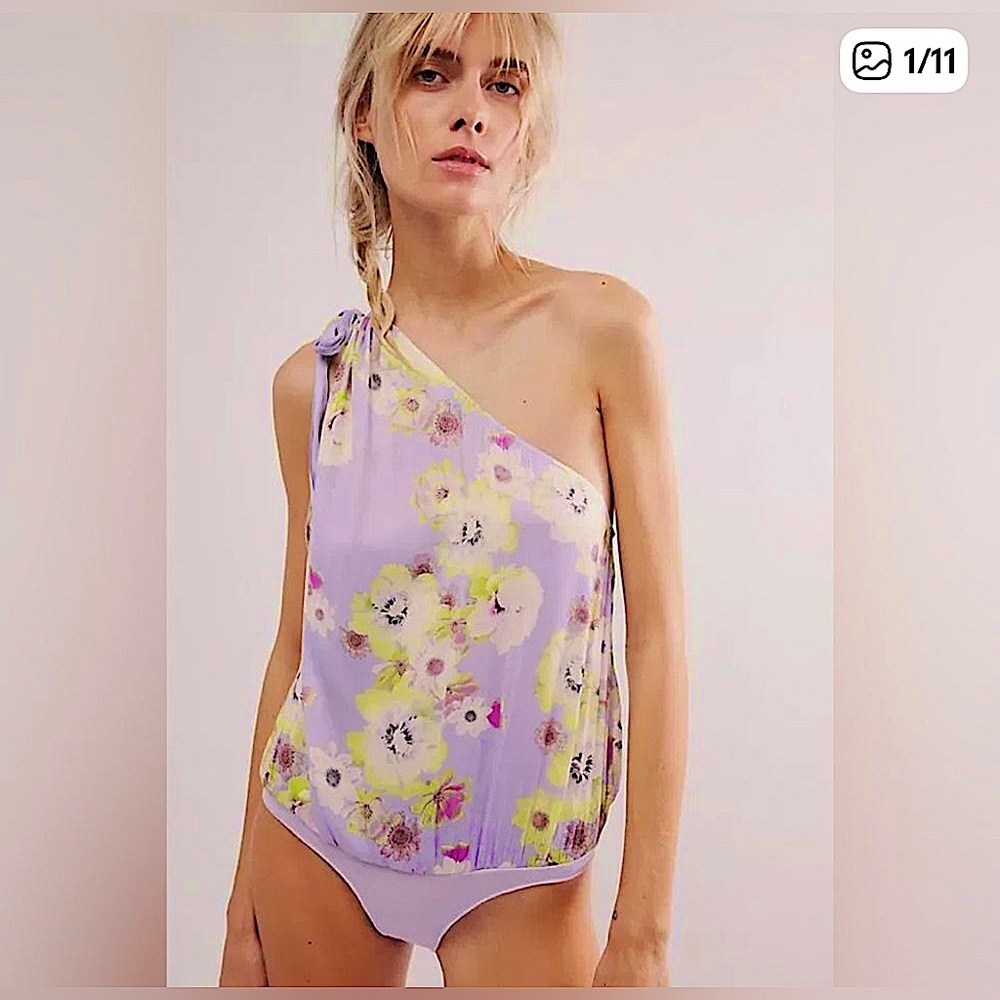 Free People Soft Flutter Bodysuit NWOT